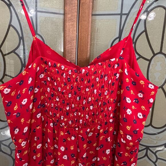 Madewell Tall Ruched Wide-Leg Jumpsuit in Prairie Posies Size 6 - Picture 4 of 10